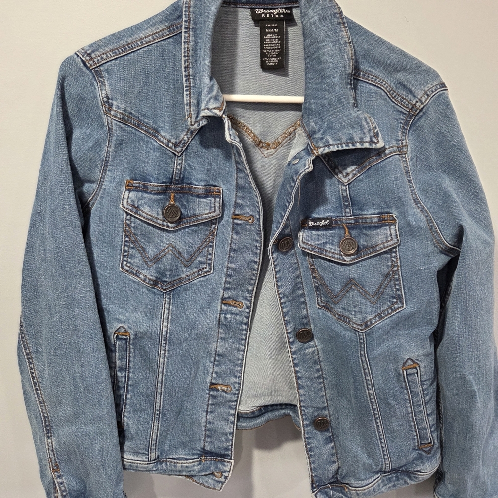 Wrangler Light Blue Denim Jean Jacket - Women's
